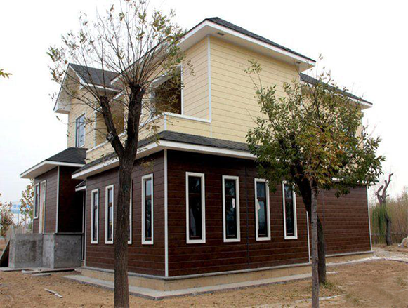 金属雕花板建小型别墅结实吗？